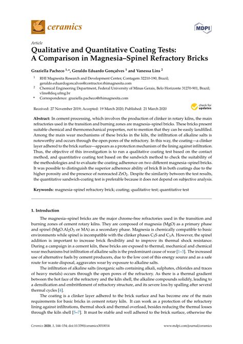 Qualitative and Quantitative Coating Tests: A Comparison in .
